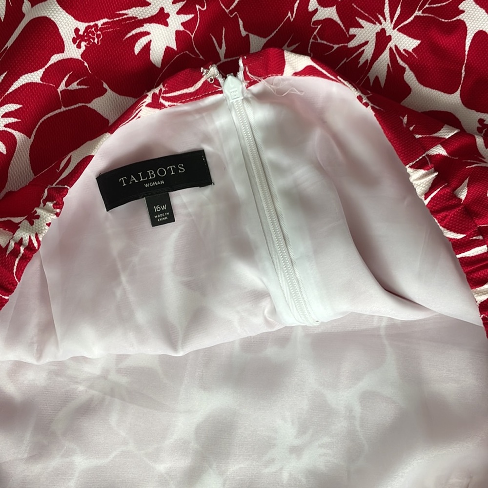 Talbots Beachy Hawaiian Skirt cotton and lined 16 - Picture 3 of 5